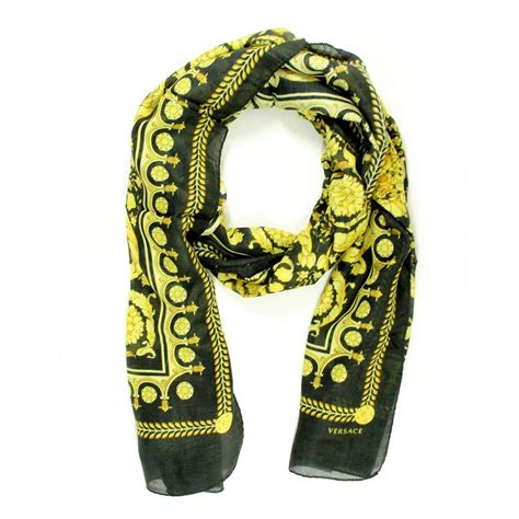 versace baroque scarf|versace cashmere scarf.